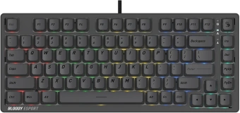 Клавиатура A4Tech Bloody MS76 темно-серый USB Multimedia for gamer LED (MS76) кабель 1.8м - купить недорого с доставкой в интернет-магазине