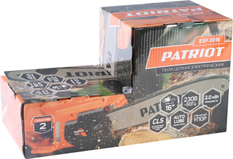 Цепная пила Patriot ESP 2016 от сети 2000Вт дл.шины:16" (40cm) (220301550) - купить недорого с доставкой в интернет-магазине