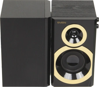 Колонки Sven SPS-619 GOLD 2.0 золотистый/черный 20Вт - купить недорого с доставкой в интернет-магазине
