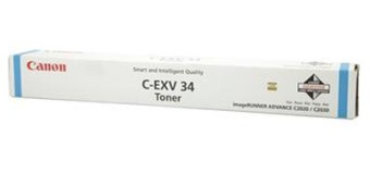 Картридж лазерный Canon C-EXV34C 3783B002 голубой для Canon iR C2020/C2025/C2030/C2220/C2225/C2230 - купить недорого с доставкой в интернет-магазине
