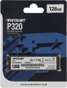 Накопитель SSD Patriot PCIe 3.0 x4 128GB P320P128GM28 P320 M.2 2280 - купить недорого с доставкой в интернет-магазине