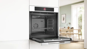 Духовой шкаф Электрический Bosch Serie 8 HBG7341W1 белый - купить недорого с доставкой в интернет-магазине
