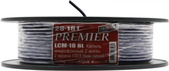 Кабель акустический Premier LCM-18 BL 100м. синий (28-181 100) - купить недорого с доставкой в интернет-магазине