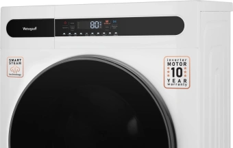 Стиральная машина Weissgauff WMD 45148 Inverter Steam класс: B загр.фронтальная макс.:8кг (с сушкой) белый инвертор - купить недорого с доставкой в интернет-магазине