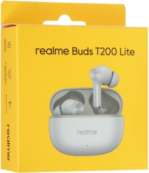 Гарнитура внутриканальные Realme Techlife Buds T200 Lite серый беспроводные bluetooth в ушной раковине (6942729003761) - купить недорого с доставкой в интернет-магазине