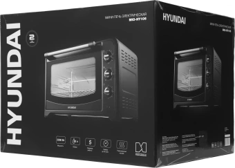 Мини-печь Hyundai MIO-HY106 60л. 2200Вт черный - купить недорого с доставкой в интернет-магазине