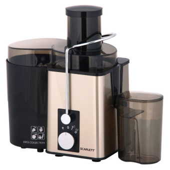 Соковыжималка центробежная Scarlett SC-JE50S35 1000Вт рез.сок.:600мл. золотистый/черный - купить недорого с доставкой в интернет-магазине
