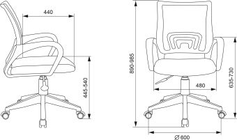 Кресло детское Бюрократ BUROKIDS 1 W оранжевый бэнг крестов. пластик пластик белый - купить недорого с доставкой в интернет-магазине