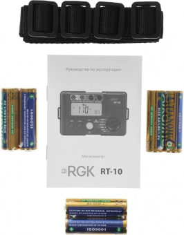 Мегаомметр RGK RT-10 цифровой черный (755238) - купить недорого с доставкой в интернет-магазине
