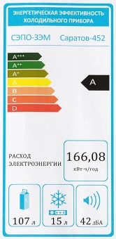 Холодильник Саратов 452 КШ-122/15 1-нокамерн. белый - купить недорого с доставкой в интернет-магазине