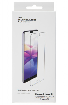 Защитное стекло для экрана Redline черный для Huawei Nova 3i/nova 3/mate 20 lite 1шт. (УТ000017128) - купить недорого с доставкой в интернет-магазине