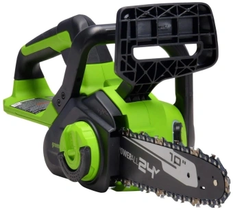 Цепная пила Greenworks G24CS25 аккум. 600Вт 0.8л.с. дл.шины:10" (25cm) 1аккум. 8Ач ЗУ (2007707UH) - купить недорого с доставкой в интернет-магазине