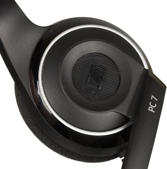 Наушники с микрофоном Sennheiser PC 7 черный 2м накладные USB оголовье (504196) - купить недорого с доставкой в интернет-магазине