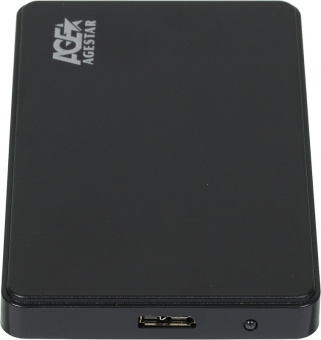 Внешний корпус для HDD AgeStar 3UB2P2 SATA III USB3.0 пластик черный 2.5" - купить недорого с доставкой в интернет-магазине