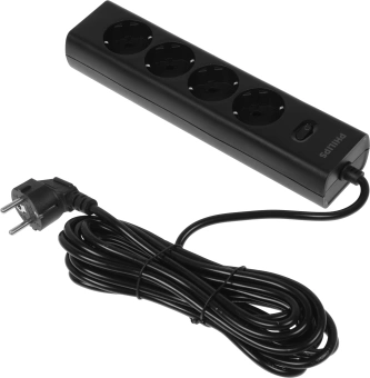 Сетевой фильтр Philips CHP2145BC/51 5м (4 розетки) черный (коробка) - купить недорого с доставкой в интернет-магазине