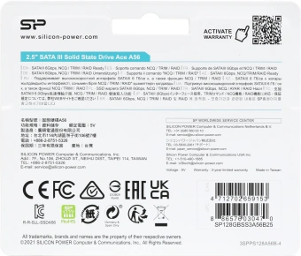 Накопитель SSD Silicon Power SATA-III 128GB SP128GBSS3A56B25 Ace A56 2.5" - купить недорого с доставкой в интернет-магазине