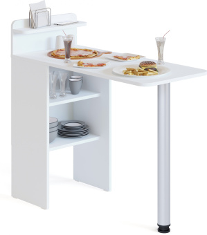 Стол для компьютера Сокол СП-19 складн. столешница ЛДСП белый каркас хром (00-00012723) - купить недорого с доставкой в интернет-магазине