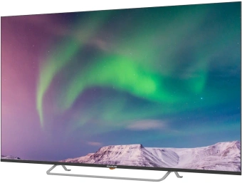 Телевизор QLED PolarLine 65" 65PQ71STC-SM серебристый 4K Ultra HD 50Hz DVB-T DVB-T2 DVB-C WiFi Smart TV (RUS) - купить недорого с доставкой в интернет-магазине