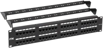 Патч-панель ITK PP48-2UC5EU-D05-1 19" 2U 48xRJ45 кат.5E UTP - купить недорого с доставкой в интернет-магазине