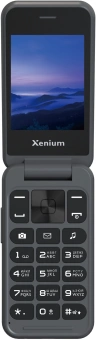 Мобильный телефон Xenium X680 темно-серый раскладной 2Sim 2.8" 240x320 Nucleus 0.3Mpix GSM900/1800 MP3 FM microSD max32Gb - купить недорого с доставкой в интернет-магазине