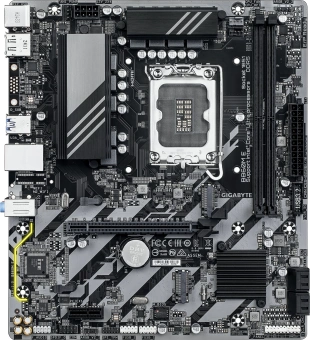 Материнская плата Gigabyte B860M E Soc-1851 Intel B860 2xDDR5 mATX AC`97 8ch(7.1) GbLAN RAID+HDMI+DP - купить недорого с доставкой в интернет-магазине