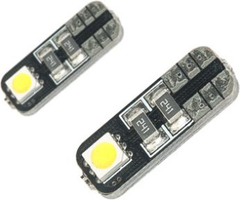 Лампа автомобильная светодиодная Sho-Me CAN-T10 T10 12В (упак.:2шт) - купить недорого с доставкой в интернет-магазине