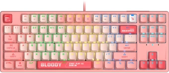 Клавиатура A4Tech S87 Energy механическая розовый USB for gamer LED (S87 USB ENERGY PINK) кабель 1.8м - купить недорого с доставкой в интернет-магазине