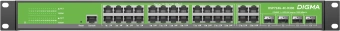 Коммутатор Digma DSP724G-4C-R300 (L2+) 24x1Гбит/с 4xКомбо(1000BASE-T/SFP) 24PoE 24PoE+ 300W управляемый - купить недорого с доставкой в интернет-магазине
