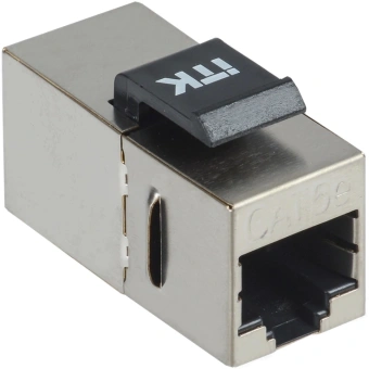 Адаптер ITK CS7-1C5EF проходной Keystone RJ45 кат.5E FTP стальной (упак.:1шт) - купить недорого с доставкой в интернет-магазине
