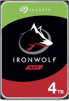 Жесткий диск Seagate SATA-III 4Tb ST4000VN006 Ironwolf (5400rpm) 256Mb 3.5" - купить недорого с доставкой в интернет-магазине