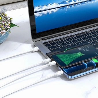 Кабель Hoco X74 3-in-1 charging cable(iP+Micro+Type-C) 67370 USB (m)-Lightning (m)/USB Type-C (m)/micro USB (m) 1м черный - купить недорого с доставкой в интернет-магазине