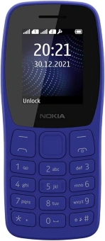 Мобильный телефон Nokia 105 Dual SIM TA-1416 синий моноблок 1.77" 120x160 Series 30+ GSM900/1800 Protect MP3 - купить недорого с доставкой в интернет-магазине