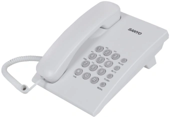 Телефон проводной Sanyo RA-S204W белый - купить недорого с доставкой в интернет-магазине