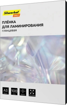 Пленка для ламинирования Silwerhof Daily 100мкм A3 (100шт) глянцевая 426x303мм - купить недорого с доставкой в интернет-магазине