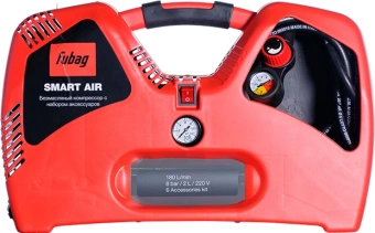 Компрессор поршневой Fubag Чистый Воздух (Smart Air) безмасляный 180л/мин 2л 1100Вт красный/черный - купить недорого с доставкой в интернет-магазине