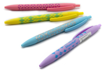 Ручка шариков. Silwerhof Солнечная коллекция Pretty ассорти d=0.7мм син. черн. сменный стержень линия 0.5мм обрез.корпус - купить недорого с доставкой в интернет-магазине