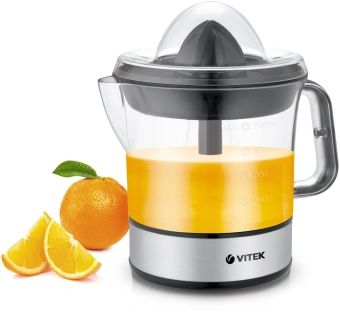 Соковыжималка цитрусовая Vitek VT-3669 25Вт рез.сок.:700мл. стальной/черный - цена, купить или заказать с доставкой в интернет-магазине Соковыжималка цитрусовая Vitek VT-3669 25Вт рез.сок.:700мл. стальной/черный - купить недорого с доставкой в интернет-магазине