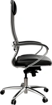 Кресло Метта Samurai KL-1 черный сиденье черный экокожа с подголов. крестов. металл хром - купить недорого с доставкой в интернет-магазине