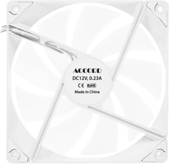 Вентилятор для корпуса Accord ACC-C14 ARGB 140х140x25 белый 3-pin 26дБ (ACC-C14 ARGB WHITE) brown box - купить недорого с доставкой в интернет-магазине