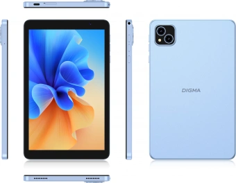 Планшет Digma Q8 SC9863A (1.6) 8C RAM3Gb ROM32Gb 8" IPS 800x1200 4G 2Sim Android 14 голубой 5Mpix 2Mpix BT WiFi microSD 128Gb 4500mAh - купить недорого с доставкой в интернет-магазине