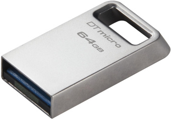 Флеш Диск Kingston 64GB DataTraveler Micro DTMC3G2/64GB USB3.0 серебристый - купить недорого с доставкой в интернет-магазине