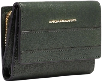 Кошелек женский Piquadro Patricia PD5216W140R/VE зеленый натур.кожа - купить недорого с доставкой в интернет-магазине