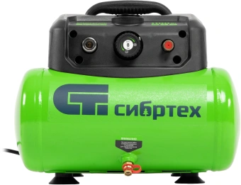 Компрессор поршневой Сибртех BL безмасляный 180л/мин 6л 1100Вт зеленый/черный - купить недорого с доставкой в интернет-магазине