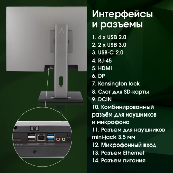 Моноблок Digma Pro Unity 27" Full HD i3 1215U (1.2) 16Gb SSD512Gb UHDG CR Windows 11 Pro GbitEth WiFi BT 90W клавиатура мышь Cam серый/черный 1920x1080 - купить недорого с доставкой в интернет-магазине