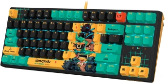 Клавиатура A4Tech AT87 Renegade черный/зеленый USB for gamer LED (AT87) кабель 1.8м - купить недорого с доставкой в интернет-магазине