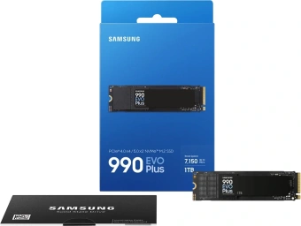 Накопитель SSD Samsung PCIe 4.0 x4 1TB MZ-V9S1T0B/AM 990 Evo Plus M.2 2280 - купить недорого с доставкой в интернет-магазине