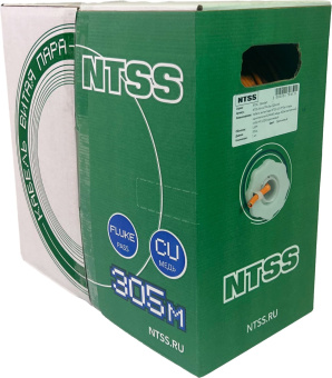 Кабель информационный NTSS NTSS-IN-UTP4-5E-LSZH-OR кат.5E UTP 4 пары 24AWG LSZH внутренний 305м оранжевый - купить недорого с доставкой в интернет-магазине