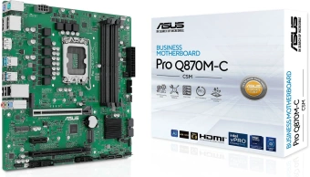 Материнская плата Asus PRO Q870M-C-CSM Soc-1851 Intel Q870 4xDDR5 mATX AC`97 8ch(7.1) GbLAN RAID+HDMI+DP - купить недорого с доставкой в интернет-магазине