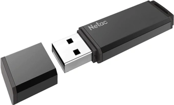 Флеш Диск Netac 64GB U351 NT03U351N-064G-32BK USB3.0 серый - купить недорого с доставкой в интернет-магазине