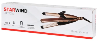 Щипцы Starwind SHC 7075 55Вт шампань/черный макс.темп.:200С - купить недорого с доставкой в интернет-магазине